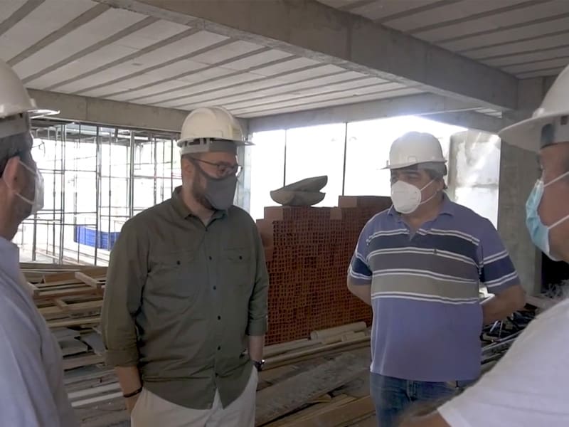 Virmondes visita obras da nova sede do Adufg-Sindicato
