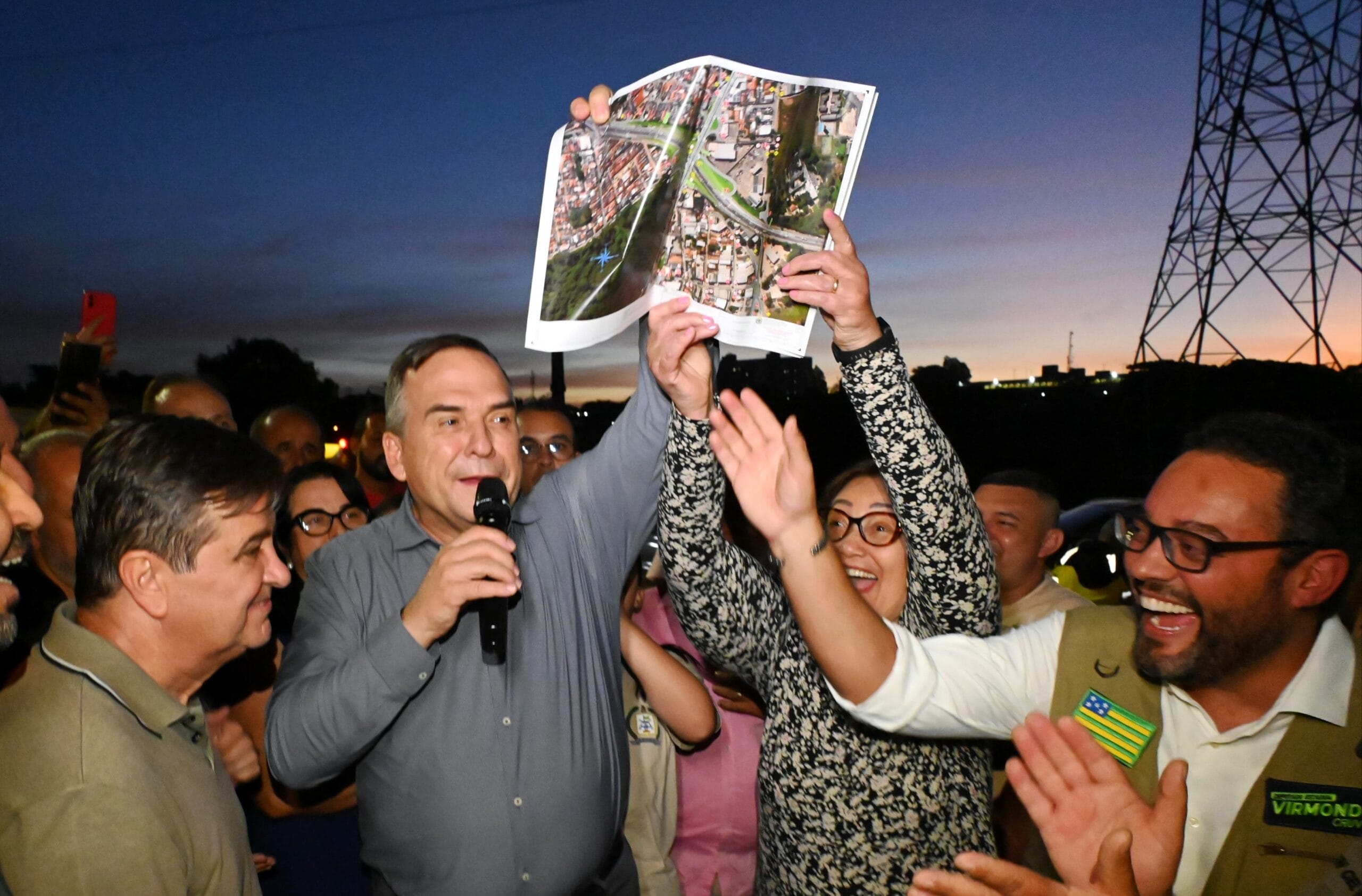 Com Rose e Virmondes, Mabel lança obra no Pq. das Laranjeiras e anuncia melhoria no viaduto da Tutto Pane