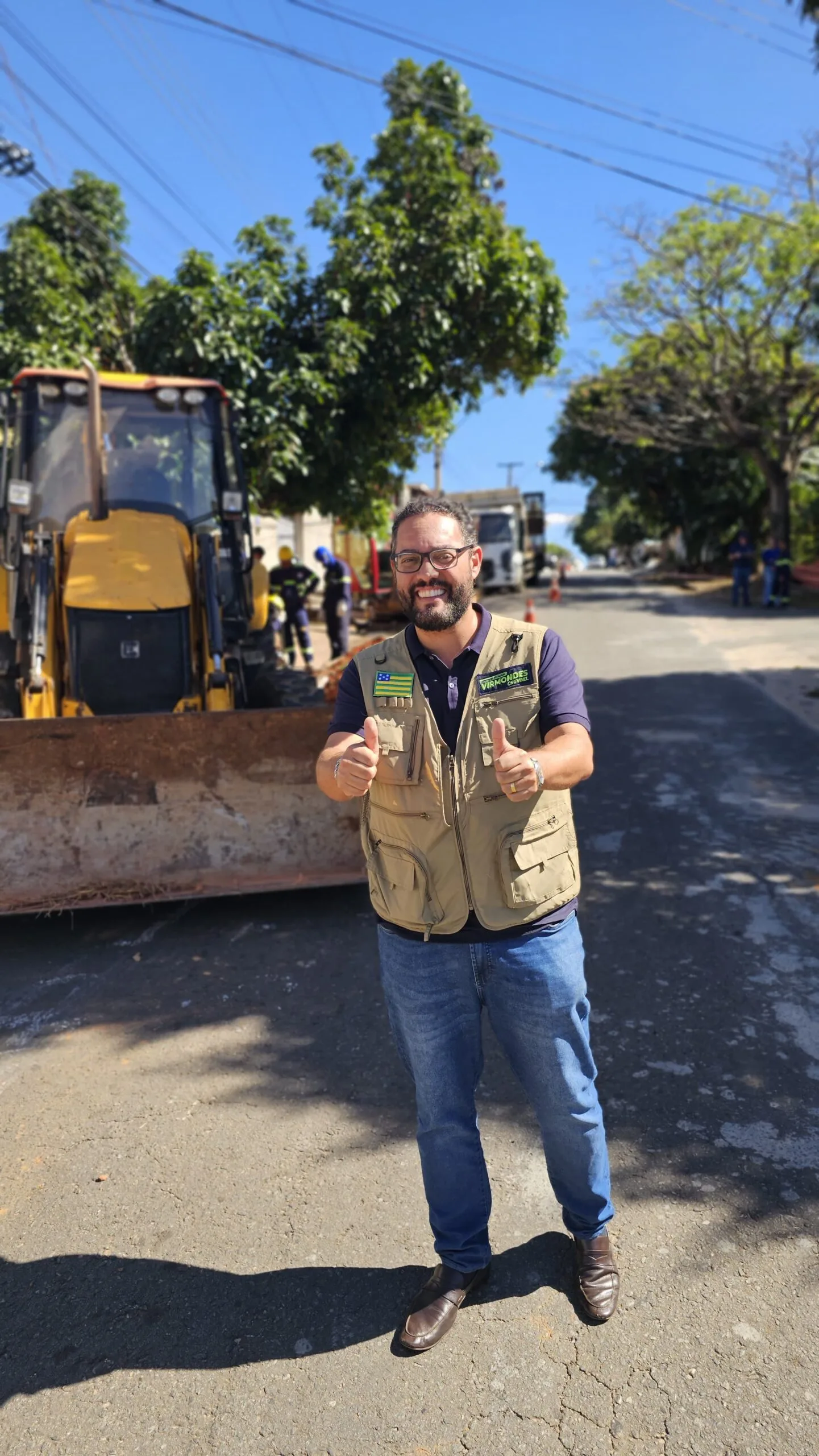 Implantação da rede de esgoto da Vila Alto da Glória é resultado do trabalho do deputado Virmondes Cruvinel