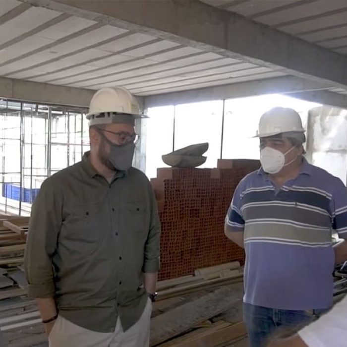 Virmondes visita obras da nova sede do Adufg-Sindicato